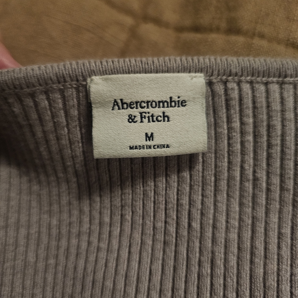 3 Bundle Abercrombie & Fitch Long Sleeve Bodysuit - Grey, Rust , Sage Green - Picture 9 of 9